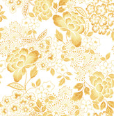4081-26302 - Irina Yellow Floral Blooms Wallpaper