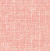 4081-26355 - Emerson Coral Faux Linen Wallpaper