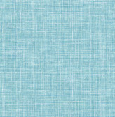 4081-26352 - Emerson Light Blue Faux Linen Wallpaper