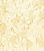 4081-26343 - Bannon Yellow Leaves Wallpaper