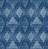 4081-26320 - Grady Blue Dotted Geometric Wallpaper
