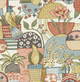 4066-26556 - Fika Mustard Blissful Birds & Blooms Wallpaper