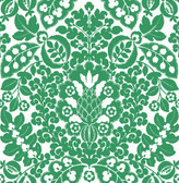 4081-26333 - Marni Green Fruit Damask Wallpaper