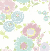 4081-26325 - Essie Pastel Painterly Floral Wallpaper