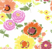 4081-26323 - Essie Yellow Painterly Floral Wallpaper
