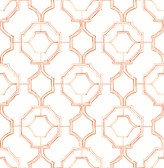 4081-26317 - Gallina Orange Trellis Wallpaper