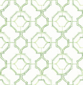 4081-26316 - Gallina Green Trellis Wallpaper