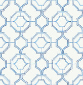 4081-26314 - Gallina Blue Trellis Wallpaper