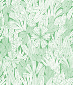 4081-26345 - Bannon Green Leaves Wallpaper
