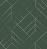 4066-26550 - Sander Evergreen Geometric Wallpaper
