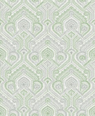 4074-26614 - Fernback Green Ornate Botanical Wallpaper