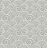 4081-26308 - Alorah Grey Wave Wallpaper