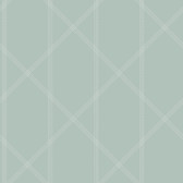 4074-26606 - Walcott Seafoam Stitched Trellis Wallpaper