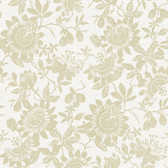 4074-26632 - Helen Gold Floral Trail Wallpaper