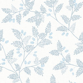 4074-26602 - Ardell Light Blue Botanical Wallpaper