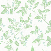 4074-26600 - Ardell Light Green Botanical Wallpaper