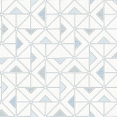 4074-26635 - Jekyl Blue Triangles Wallpaper