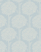 4074-26622 - Zaria Light Blue Topiary Wallpaper