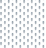 AST4337 - Libby Blue Heather Mini Floral Wallpaper