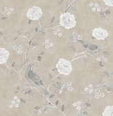 AST4969 - Wellesley Taupe Chinoiserie Wallpaper