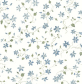 AST4364 - Betsy Blue Heather Floral Trail Wallpaper