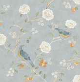 AST4362 - Wellesley Blue Heather Chinoiserie Wallpaper