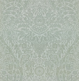 2973-87366 - Maris Silver Flock Damask Wallpaper