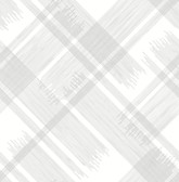 2973-90704 - Zag Grey Modern Plaid Wallpaper