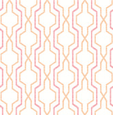 2973-90603 - Rion Orange Trellis Wallpaper