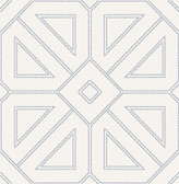 2973-87372 - Voltaire Indigo Beaded Geometric Wallpaper