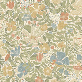 4111-63017 - Midsommar Light Green Floral Medley Wallpaper