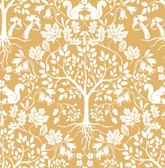AST3776 - Leo Yellow Tree Wallpaper