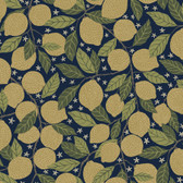 2999-44118 - Lemona Navy Fruit Tree Wallpaper