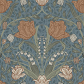 2999-33009 - Filippa Blue Tulip Wallpaper