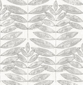 2999-25101 - Akira Grey Leaf Wallpaper
