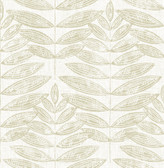 2999-25100 - Akira Taupe Leaf Wallpaper