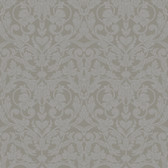 2999-14006 - Rosali Grey Scroll Damask Wallpaper