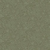 2999-13129 - Wilma Green Floral Block Print Wallpaper