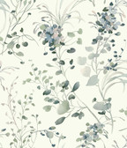 DF3341 - Spring Whispers Jade Wallpaper