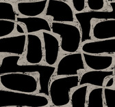 DF3352 - Craftsman Geometric Black Wallpaper