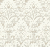 DF3334 - Velvet Crush Damask Cream & Pearl Wallpaper