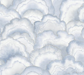 PSW1616RL - Abalone Fans Blue Peel & Stick Wallpaper