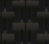 PSW1607RL - Vanishing Black & Copper Peel & Stick Wallpaper