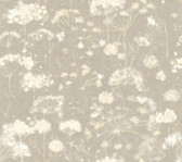 PSW1605RL - Botanical Fantasy Soft Taupe Peel & Stick Wallpaper