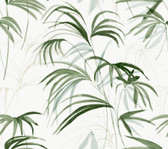 PSW1609RL - Inky Palms Green Peel & Stick Wallpaper