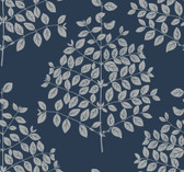 OS4257 - Tender Navy & Silver Wallpaper