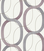 OS4216 - Interlock Plum Wallpaper