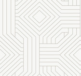 CI2374 - Diverging Diamonds White Wallpaper