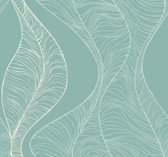CP1226 - Teal Hoopla Wallpaper