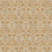 Gentle Manor Drybrush Damask Fawn Wallpaper GG4733